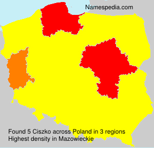 Surname Ciszko in Poland Surname Ciszko in Poland