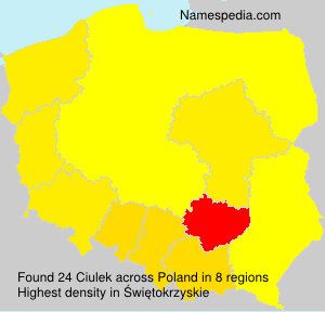 Surname Ciulek in Poland Surname Ciulek in Poland