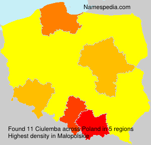 Surname Ciulemba in Poland Surname Ciulemba in Poland