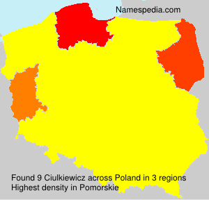 Surname Ciulkiewicz in Poland Surname Ciulkiewicz in Poland