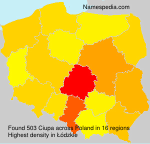 Surname Ciupa in Poland Surname Ciupa in Poland
