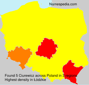 Surname Ciurewicz in Poland Surname Ciurewicz in Poland