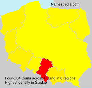 Surname Ciurla in Poland Surname Ciurla in Poland
