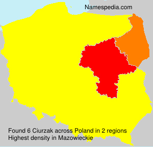 Surname Ciurzak in Poland Surname Ciurzak in Poland
