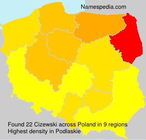 Surname Cizewski in Poland Surname Cizewski in Poland