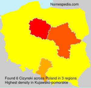 Surname Cizynski in Poland Surname Cizynski in Poland