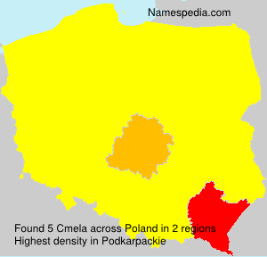 Surname Cmela in Poland Surname Cmela in Poland