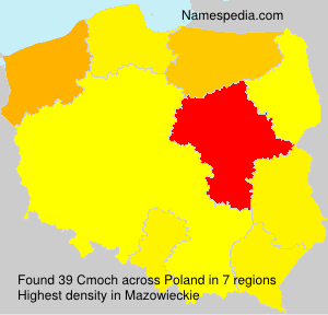 Surname Cmoch in Poland Surname Cmoch in Poland