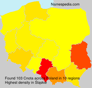 Surname Cnota in Poland