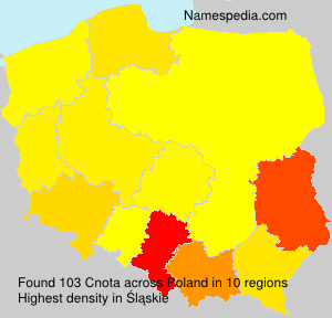 Surname Cnota in Poland Surname Cnota in Poland