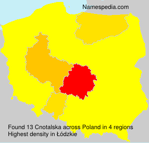 Surname Cnotalska in Poland
