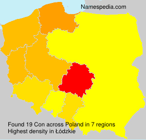 Surname Con in Poland Surname Con in Poland
