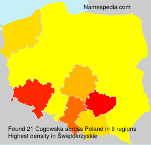 Surname Cugowska in Poland Surname Cugowska in Poland
