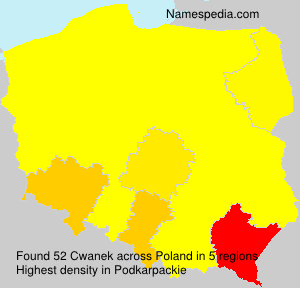 Surname Cwanek in Poland Surname Cwanek in Poland