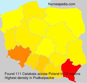 Surname Cwiakala in Poland Surname Cwiakala in Poland