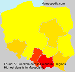 Surname Cwiekala in Poland Surname Cwiekala in Poland
