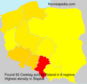 Surname Cwielag in Poland Surname Cwielag in Poland