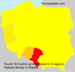 Surname Cwienk in Poland Surname Cwienk in Poland