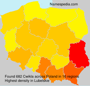 Surname Cwikla in Poland Surname Cwikla in Poland