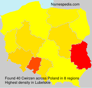 Surname Cwirzen in Poland Surname Cwirzen in Poland