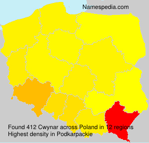 Surname Cwynar in Poland Surname Cwynar in Poland