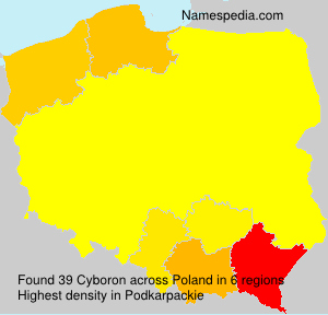 Surname Cyboron in Poland Surname Cyboron in Poland