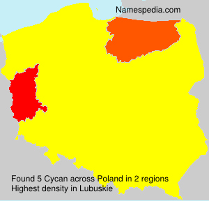 Surname Cycan in Poland Surname Cycan in Poland