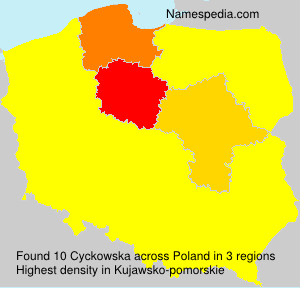 Surname Cyckowska in Poland Surname Cyckowska in Poland