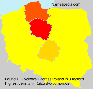 Surname Cyckowski in Poland Surname Cyckowski in Poland
