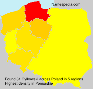 Surname Cylkowski in Poland Surname Cylkowski in Poland