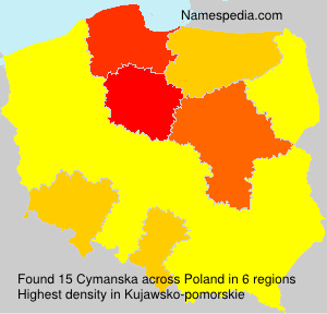 Surname Cymanska in Poland Surname Cymanska in Poland