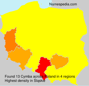Surname Cymba in Poland Surname Cymba in Poland
