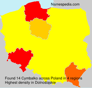 Surname Cymbalko in Poland Surname Cymbalko in Poland