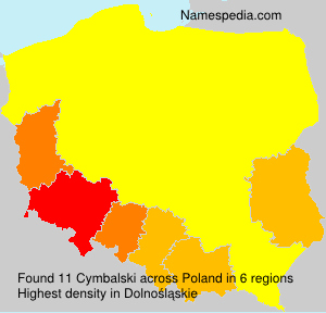 Surname Cymbalski in Poland Surname Cymbalski in Poland