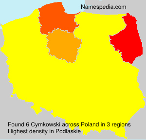 Surname Cymkowski in Poland Surname Cymkowski in Poland