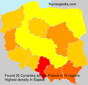 Surname Cynarska in Poland Surname Cynarska in Poland