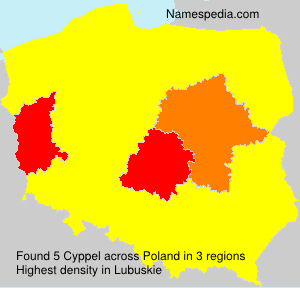 Surname Cyppel in Poland Surname Cyppel in Poland