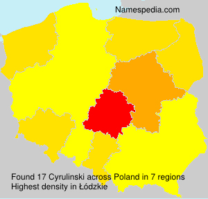 Surname Cyrulinski in Poland Surname Cyrulinski in Poland