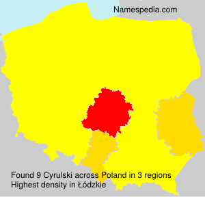 Surname Cyrulski in Poland Surname Cyrulski in Poland