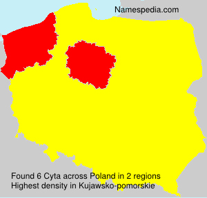 Surname Cyta in Poland Surname Cyta in Poland
