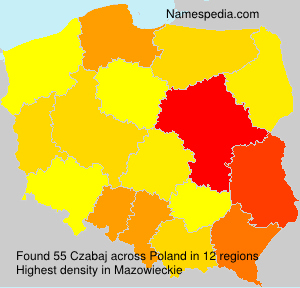 Surname Czabaj in Poland Surname Czabaj in Poland