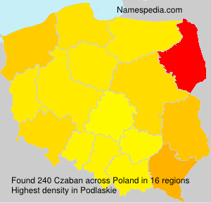 Surname Czaban in Poland Surname Czaban in Poland