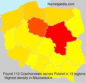 Surname Czachorowski in Poland
