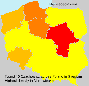 Surname Czachowicz in Poland Surname Czachowicz in Poland