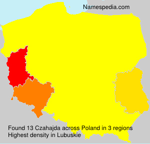Surname Czahajda in Poland