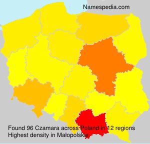 Surname Czamara in Poland