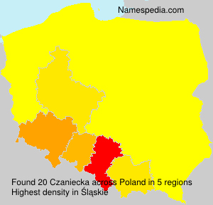 Surname Czaniecka in Poland Surname Czaniecka in Poland