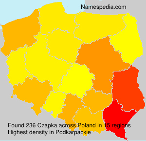 Surname Czapka in Poland Surname Czapka in Poland