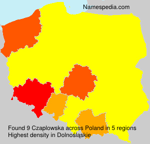 Surname Czaplowska in Poland Surname Czaplowska in Poland