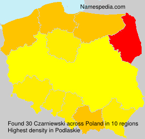 Surname Czarniewski in Poland Surname Czarniewski in Poland